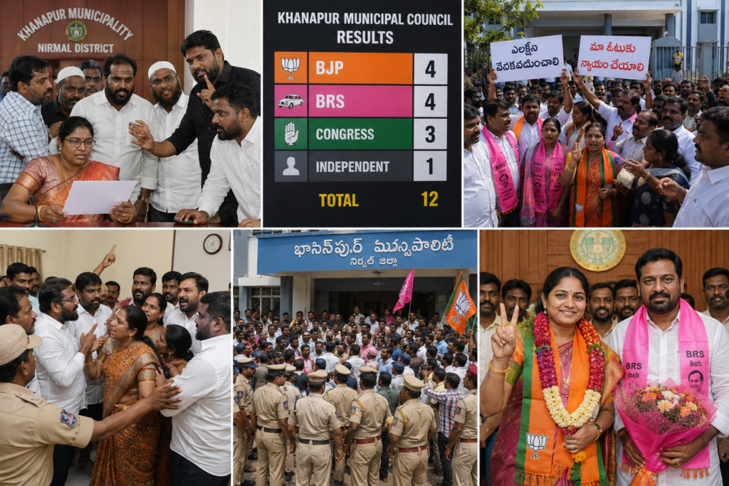 Political Deadlock Ends as BJP-BRS Alliance Secures Khanapur Municipality Chairperson Post