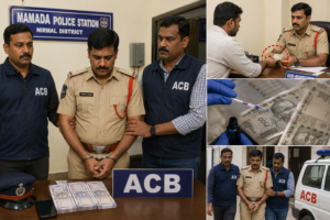 Nirmal SI Arrested by ACB While Accepting Bribe