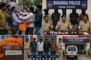 Four Arrested for Assaulting Government Employee in Bhainsa