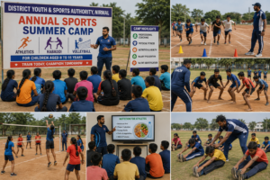 Young Athletes Train at Nirmal Summer Sports Camp