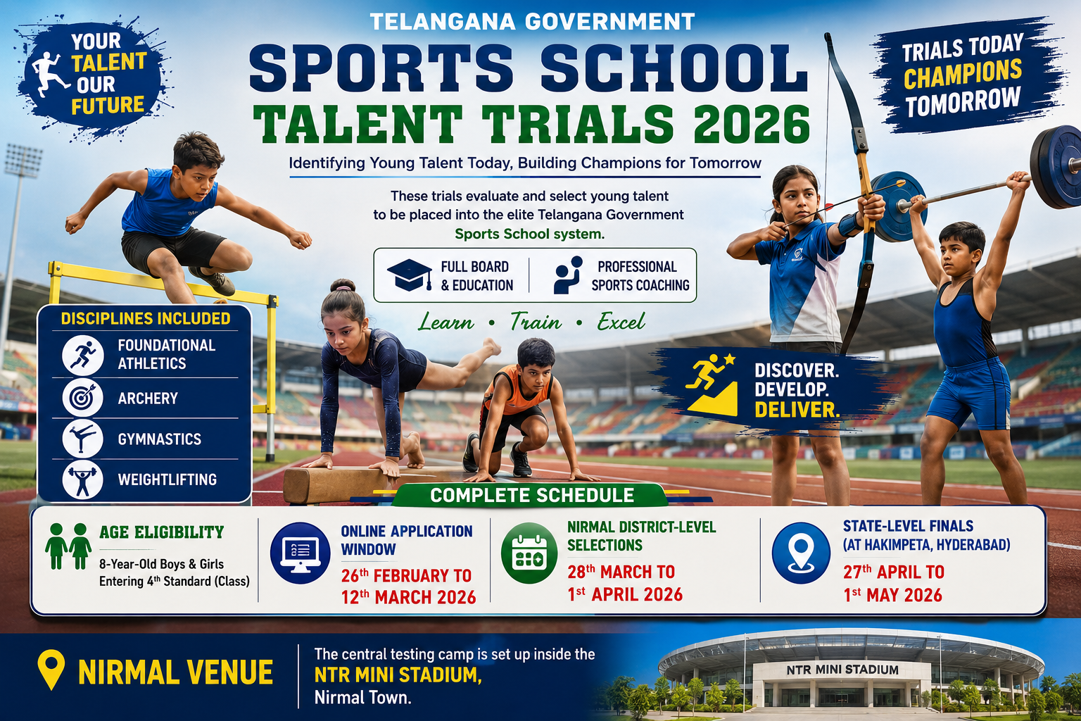 Telangana State Sports School (TGSS) District Selection Trials