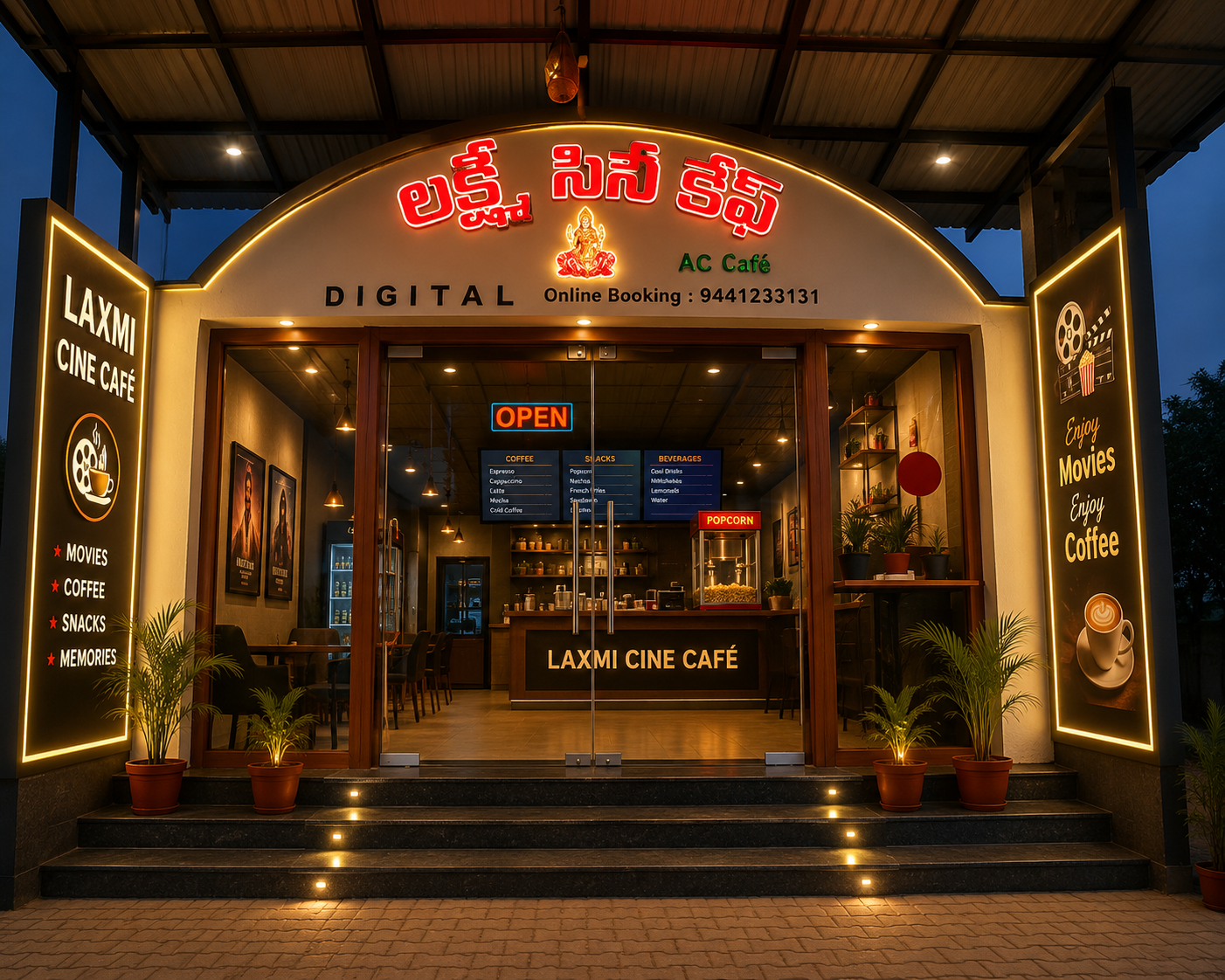 Laxmi cine cafe maskapur
